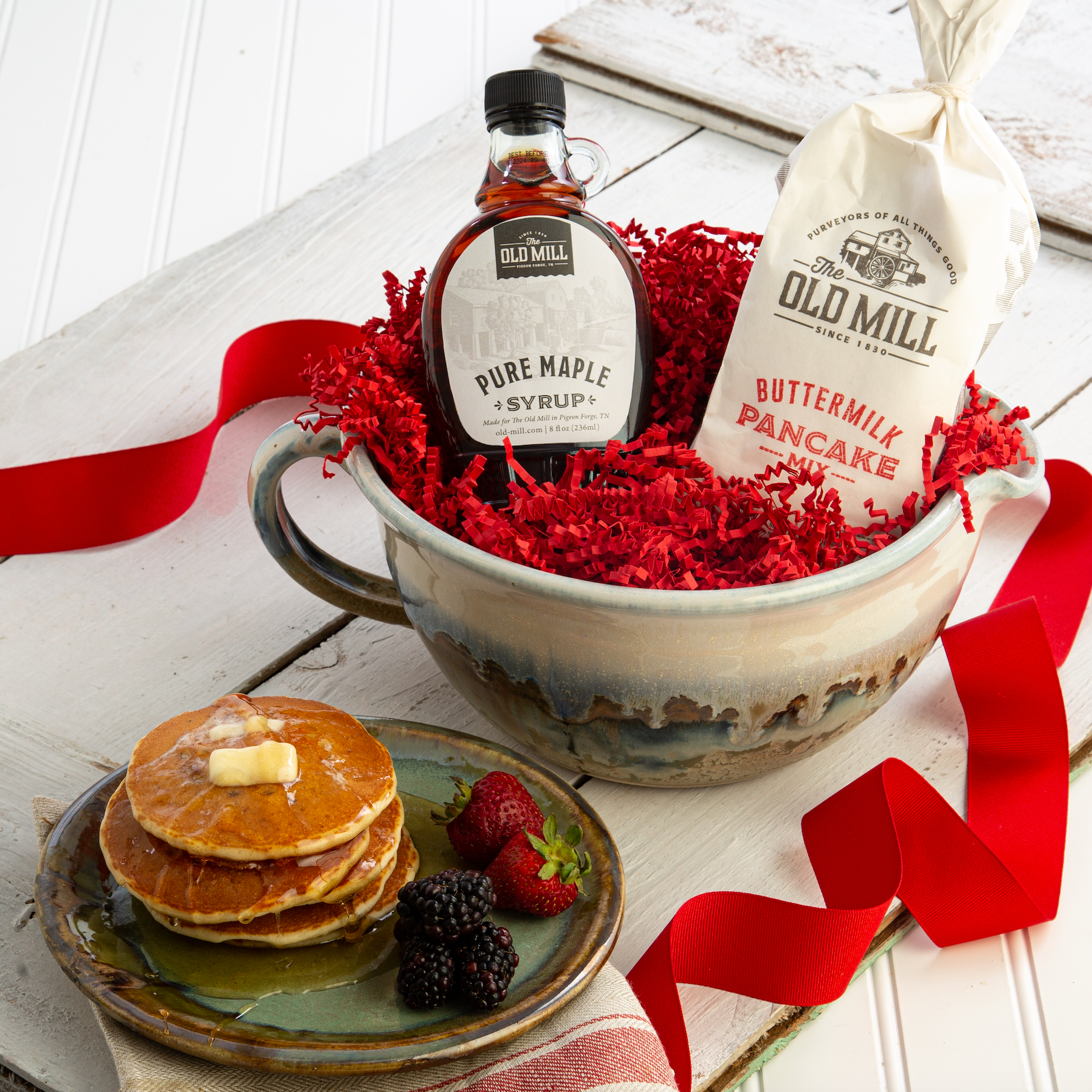 Hearty Breakfast Gift Basket  Granola, Pancake Mix, Maple Syrup