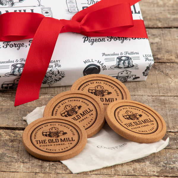 Old Mill Cork Coasters