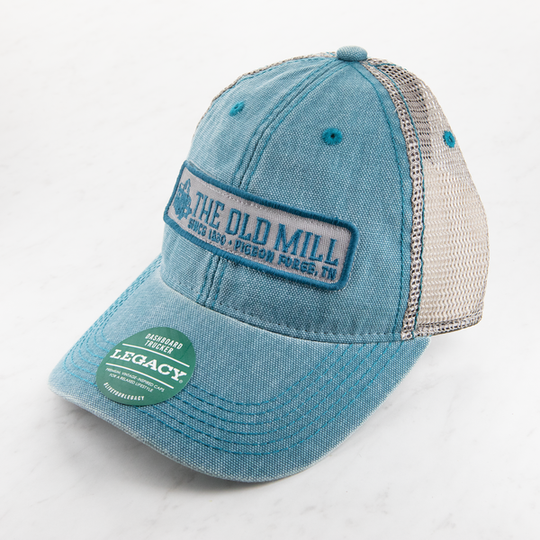 Marine Blue Old Mill Trucker Hat