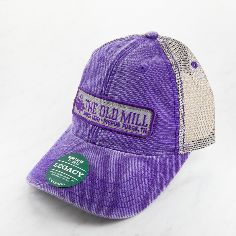 Purple Old Mill Trucker Hat