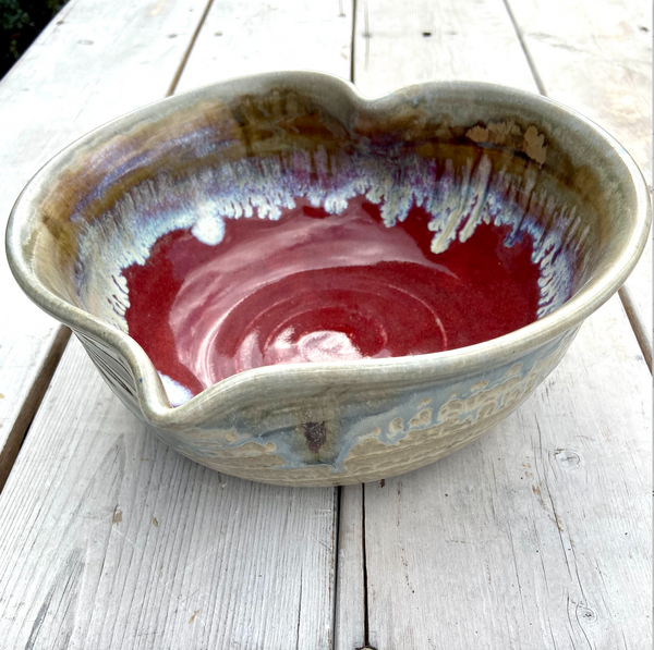 Large Red Heart Bowl