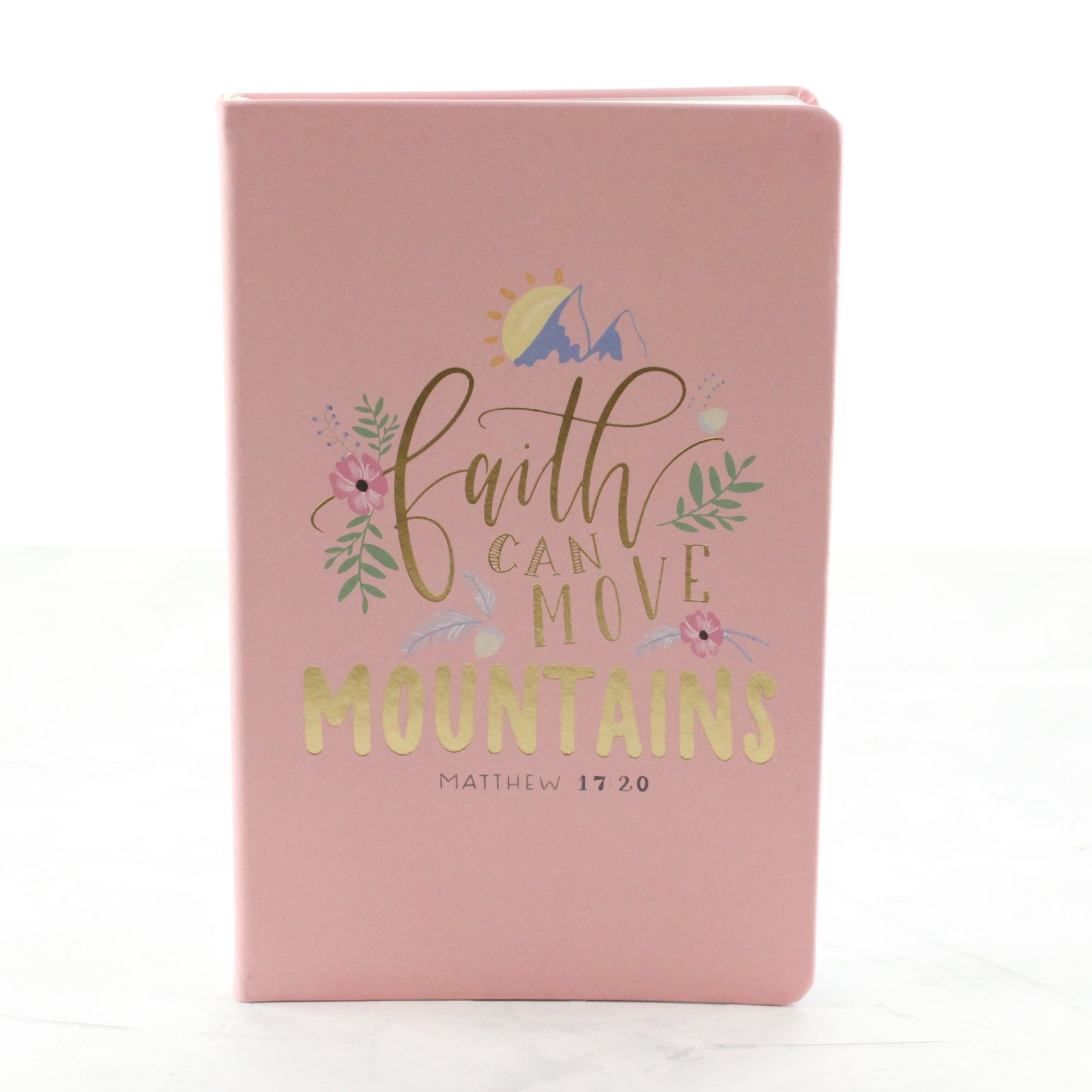 Faith outlet Can Move Mountains Engraved Wooden Notebook