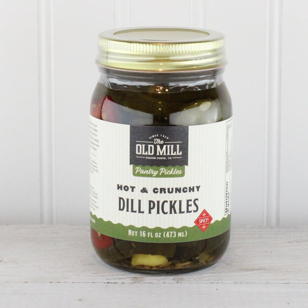 Hot & Crunchy Dill Pickles 16 oz