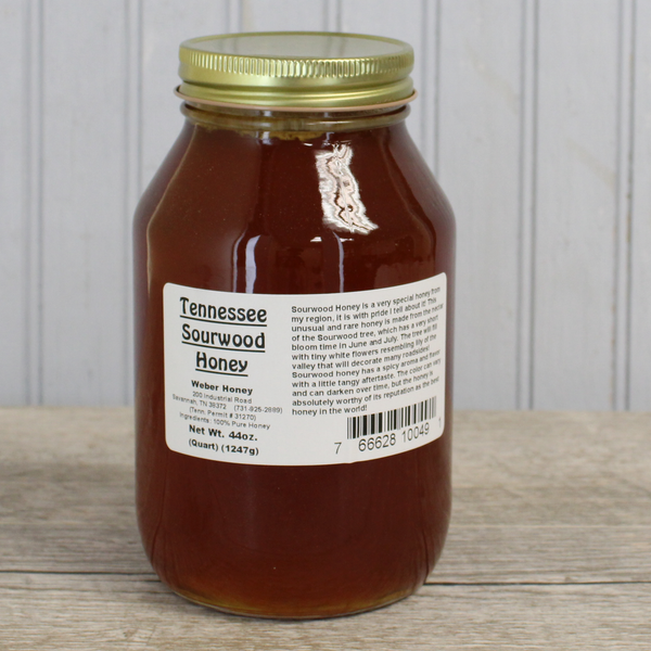 Strained Sourwood Honey - 44 Ounces